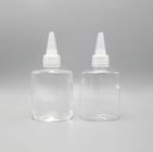 Vape lubrifica le bottiglie di plastica superiori di compressione di chiara torsione 50ML