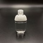 Bottiglia vuota trapezoidale eliminabile del prodotto disinfettante della mano di 30ml 60ml con la testa della carta