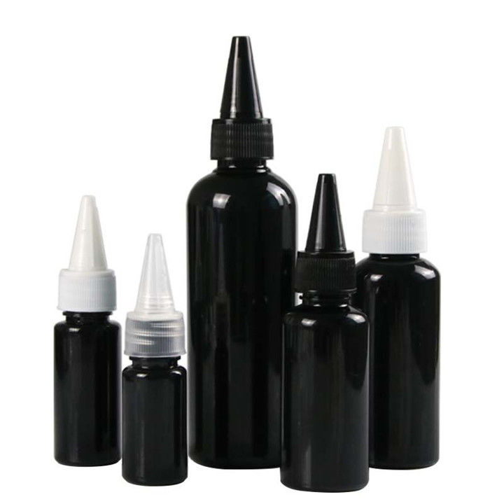 Bottiglie di plastica nere della salsa di compressione del ODM 80ml FDA di Cosemic