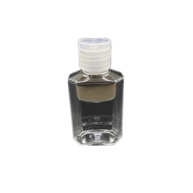 Bottiglia ottagonale trasparente 60ml Flip Cap Alcohol Disinfection
